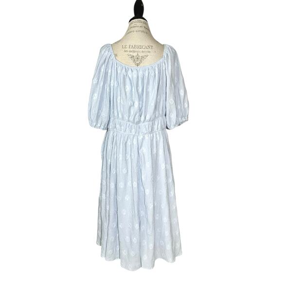 Baltic Born | Women | Lexington Blue Floral Crepe Babydoll Short Dress | 2XL - Picture 3 of 14